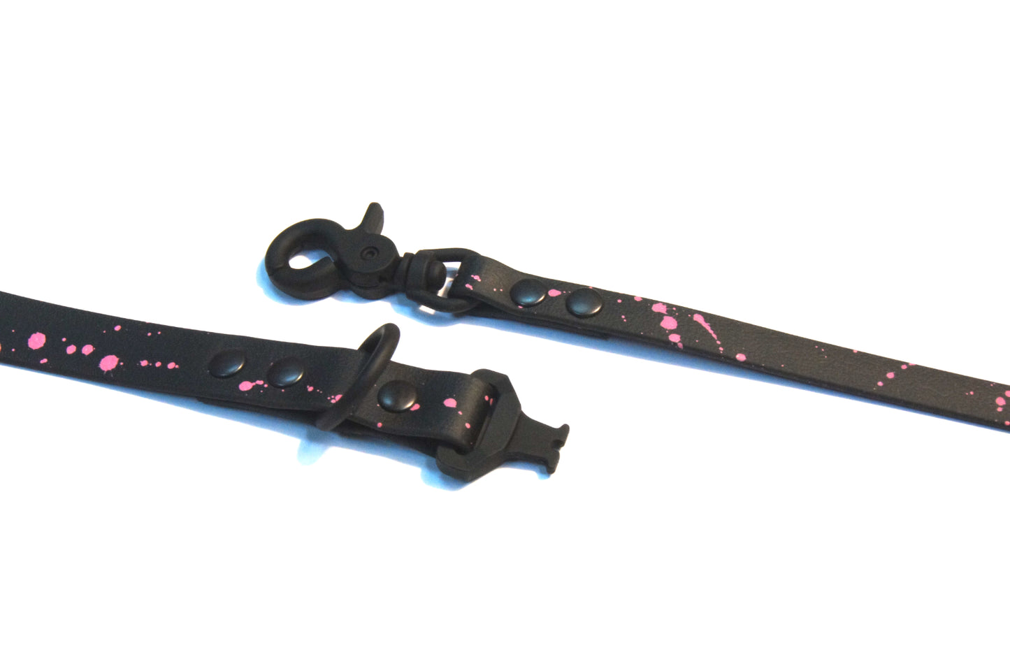 Barbie Black Pink BIOTHANE leash